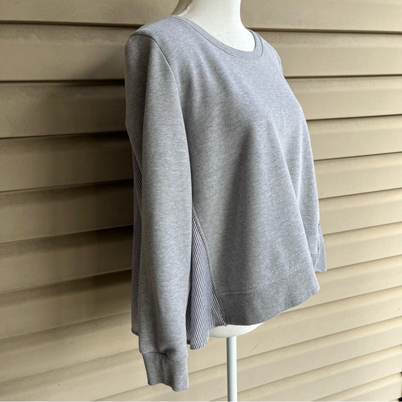 •Kensie• Mixed Media Sweatshirt Top - Size Medium - Picture 5 of 8